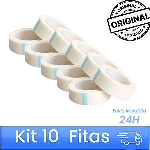 10 Fitas Mágica Branca Antialérgica 9m
