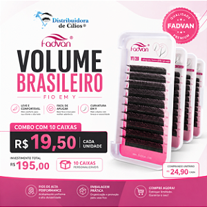 Kit Cilios FADVAN Y 10 caixas