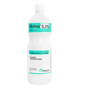 CLOREXIDINA AQUOSA 0,2% RIOHEX DERMO SUAVE 1LT - RIOQUIMICA