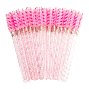 Escovinha Descartável Rosa c/ Glitter