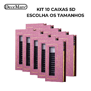 Kit Cílios Decemars W 5D 10cx