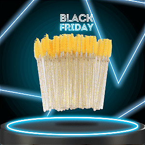 Escovinha Descartável Amarelo C/ Glitter