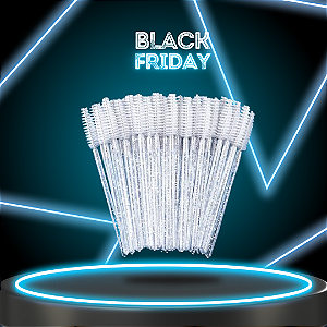 Escovinha Descartável Branca C/ Glitter