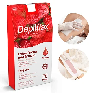 Folhas Prontas para Epilação Corporal Depilflax