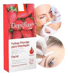 Folhas Prontas para Epilação Facial