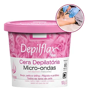 Cera Quente Depilatória Pronta Micro-ondas 100g Depilflax