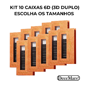 Kit Cílios Decemars W 3D Duplo (6D)