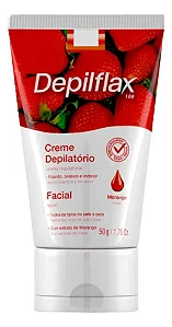 Depilflax Creme Depilatório Facial 50g Remoção Suave Indolor