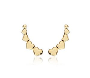 Ear Cuff coração - Dourado!