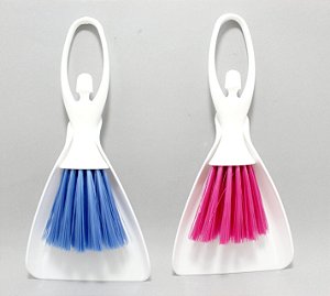 Kit Limpeza Com Mini Pá E Mini Vassoura De Plástico Colorido - Temático Bailarina