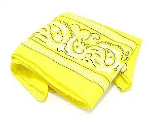 Bandana Estampada - Amarelo