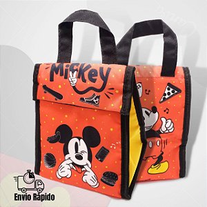Bolsa Térmica Infantil Estampada Mickey Mouse - Produto Oficial Disney POTTE