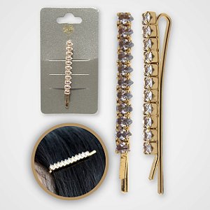 Grampo Para Cabelos Com Strass