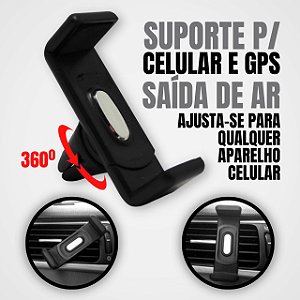 Suporte De Celular/GPS Para Saída De Ar Veicular