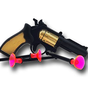 Arminha / Pistola Lançador de Brinquedo Infantil com 3 Dardos