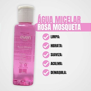Água Micelar - Rosa Mosqueta 120ml - Even Make Up
