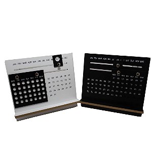 Calendário de Mesa Permanente Decoração MDF