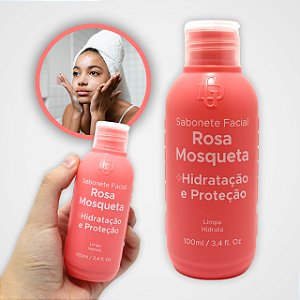 Sabonete Facial Rosa Mosqueta Hidratação e Proteção