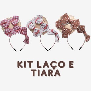 Kit Laço e Tiara em Diferentes Variações