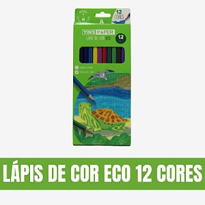 Lápis de Cor Eco 12 Cores - Yin's Paper