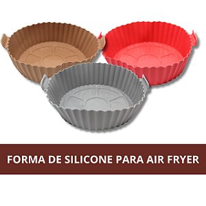 Forma de Silicone para Air Fryer - Colorido