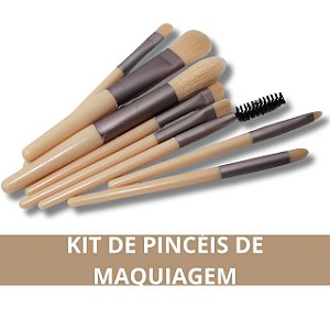 Kit de Pincel de Maquiagem de Diferentes Modelos - Colorido
