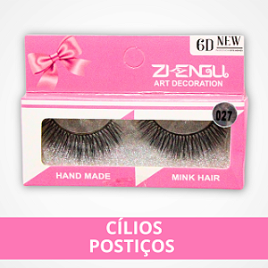 Um Par Cílios Postiço 6D - 027