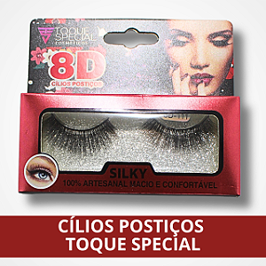 Cílios Postiços 8D Silky Artesanal