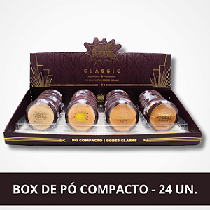 Box com 24 Un de Pó Compacto - #Superpoderes