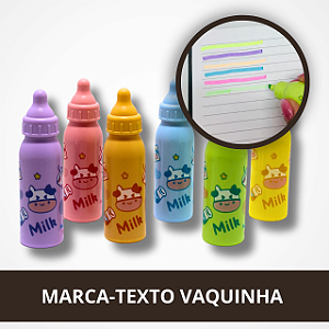Marca Texto de Vaquinha Formato de Mamadeira