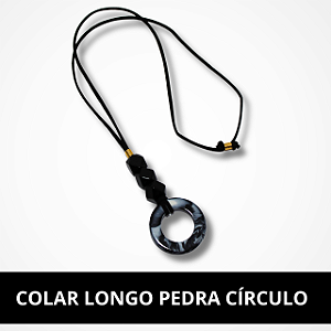 Corrente Longo Pedra Círculo
