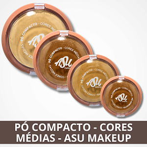 Pó Compacto - Cores Médias - Asu Makeup