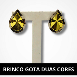 Brinco Gota - Duas Cores