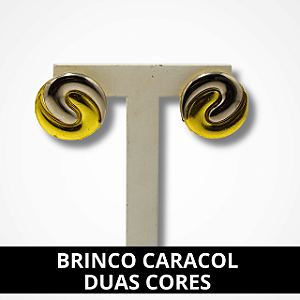 Brinco Caracol Duas Cores