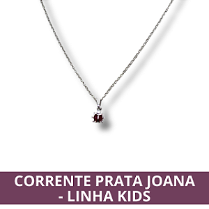 Corrente Prata de Joaninha - Linha Kids