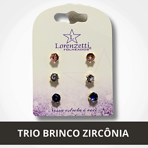 Trio Brinco Zircônia