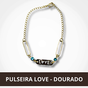 Pulseira Love - Dourado