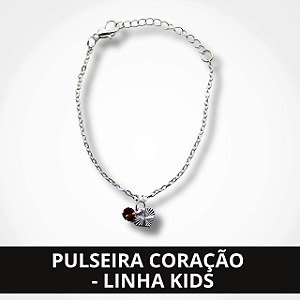 Pulseira Coração - Linha Kids