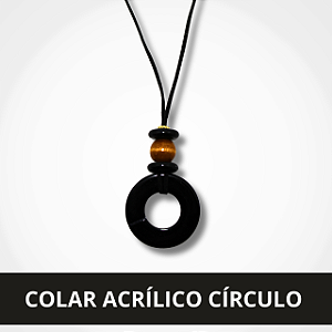 Colar Acrílico Círculo