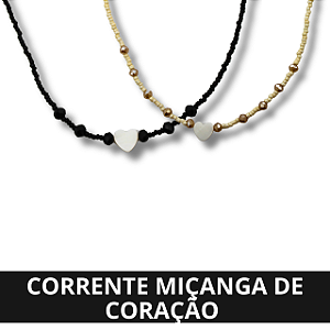 Corrente de Miçanga Coração