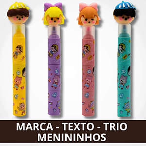 Marca Texto - 3 Cores - Menininhos