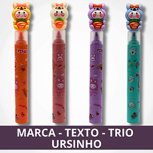 Marca Texto - 3 Cores - Ursinho