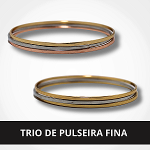Trio de Pulseira Fina