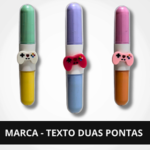 Marca - Texto Duas Pontas - Vídeo Game