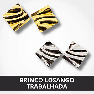 Brinco Losango Trabalhada