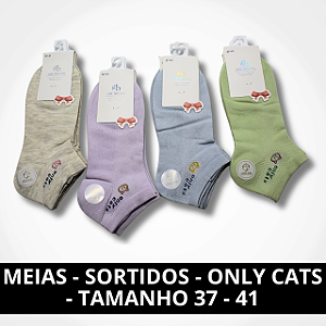 Meias - Sortidos - Only Cats - Tamanho 37 - 41