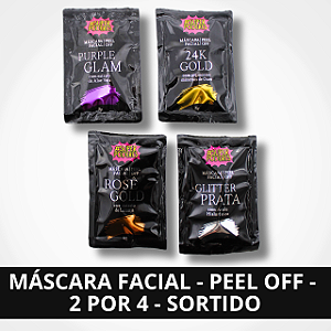 Máscara Facial - Peel Off - 2 por 4 - Sortido
