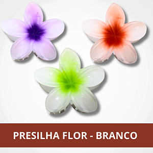 Presilha Flor - Branco