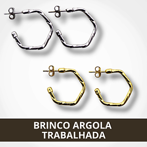 Brinco Argola Trabalhada