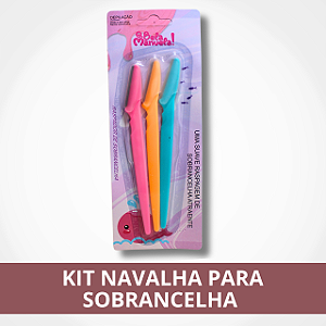 Kit Navalha Para Sobrancelha